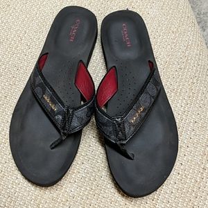Coach flip flops